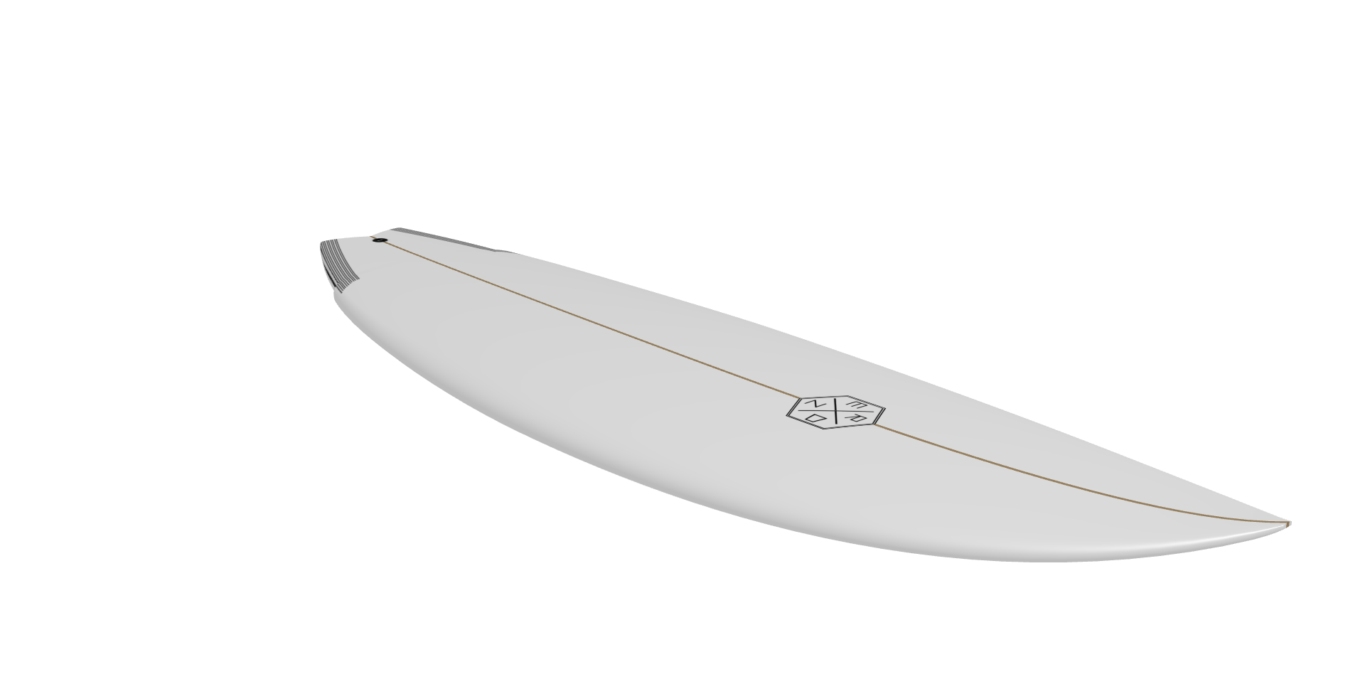Rust twin fin